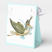 STORK BABY BOY SHOWER BLUE GEM STONE MONOGRAM GESCHENKSCHACHTEL (Rückseite)