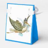 STORK BABY BOY SHOWER BLUE GEM STONE MONOGRAM GESCHENKSCHACHTEL (Rückseite)