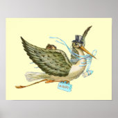 STORK BABY BOY SHOWER, Creme Poster (Vorne)