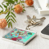 STORK BABY BOY SHOWER GEM MONOGRAM SCHLÜSSELANHÄNGER (Seite)