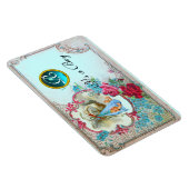 STORK BABY BOY SHOWER MONOGRAM MAGNET (Rechte Seite)