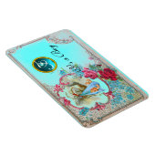 STORK BABY BOY SHOWER MONOGRAM MAGNET (Rechte Seite)