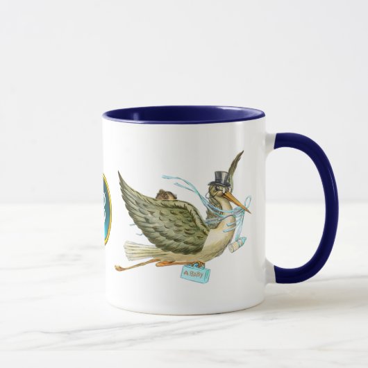 STORK BABY BOY SHOWER TASSE (Rechts)