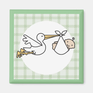 Stork Baby Delivery Magnet