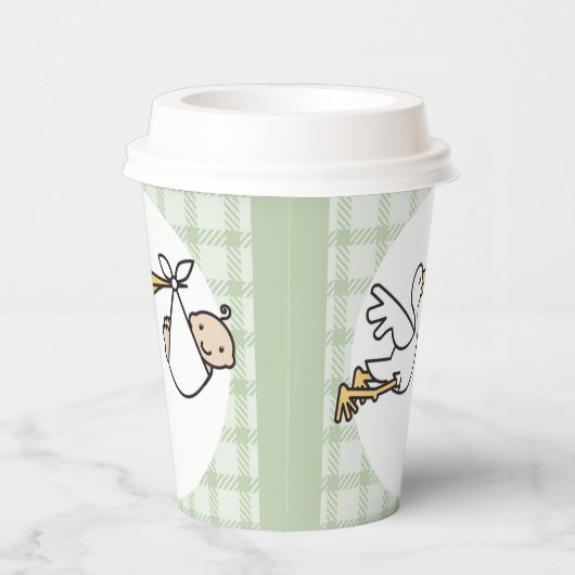 Stork Baby Delivery Pappbecher (Rechts)