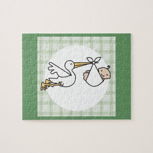 Stork Baby Delivery Puzzle (Horizontal)
