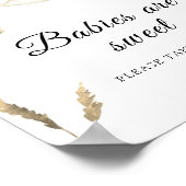 Stork Baby Dusche - Babys sind süß Poster (Ecke)