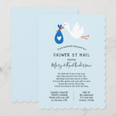 Stork Baby Dusche by Mail Einladung (Vorne/Hinten)