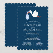 Stork Baby Dusche by Mail Einladung (Vorne/Hinten)