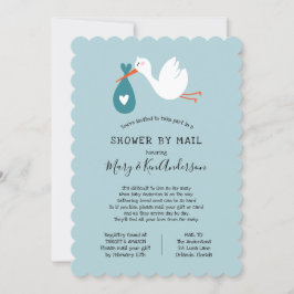 Stork Baby Dusche by Mail Einladung