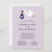 Stork Baby Dusche by Mail Einladung (Vorderseite)