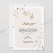 Stork Baby Dusche Danke Karte (Vorderseite)