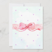 Stork Baby Dusche Einladung Baby Elefanten einlade (Rückseite)