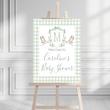 Stork Baby Dusche Preppy Süd