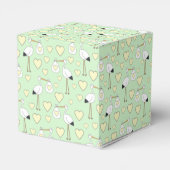 Stork Baby Duwer Green Gender Neutral Geschenkschachtel (Rückseite)