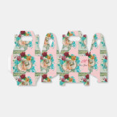 STORK BABY GIRL DUSCHMONOGRAM Pink Geschenkschachtel (Ungefaltet)