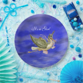 STORK BABY GIRL SHOWER Blue Sky Pappteller (Party)