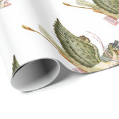 STORK BABY MÄDCHEN DUSCHE, rosa weiß Geschenkpapier (Rolleneckpunkt)