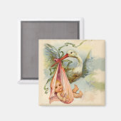 STORK BABY SHOWER 2 MAGNET (Vorderseite/Rückseite)