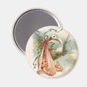 STORK BABY SHOWER 2 MAGNET (Vorderseite/Rückseite)