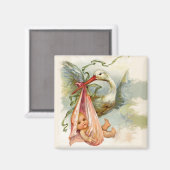 STORK BABY SHOWER 2 MAGNET (Vorderseite/Rückseite)