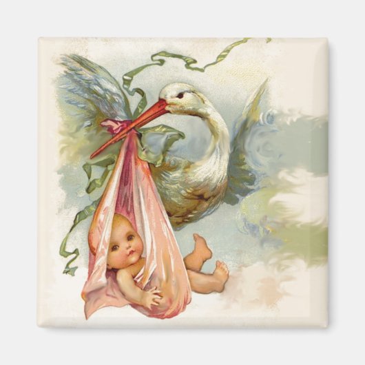 STORK BABY SHOWER 2 MAGNET (Vorne)