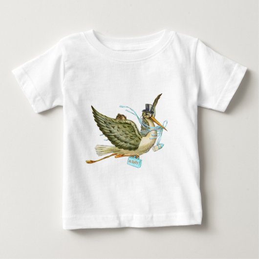 STORK BABY SHOWER BABY T-SHIRT (Vorderseite)