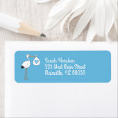 Stork Baby Shower Blue Boy (Insitu)