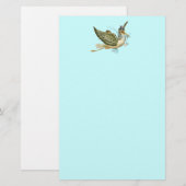 STORK BABY SHOWER BRIEFPAPIER (Vorne/Hinten)