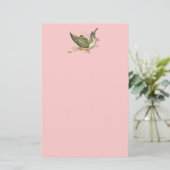 STORK BABY SHOWER BRIEFPAPIER (Stehend Vorderseite)