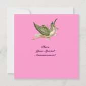 STORK BABY SHOWER EINLADUNG (Rückseite)