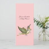 STORK BABY SHOWER, EINLADUNG (Stehend Vorderseite)