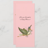 STORK BABY SHOWER, EINLADUNG (Vorne/Hinten)