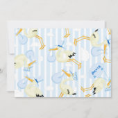 Stork Baby Shower Einladungen (Vorderseite)