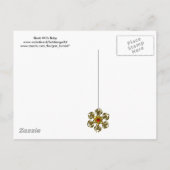 STORK BABY SHOWER EINLADUNGSPOSTKARTE (Rückseite)