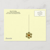 STORK BABY SHOWER EINLADUNGSPOSTKARTE (Rückseite)