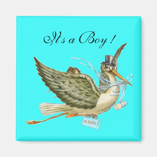 STORK BABY SHOWER MAGNET (Vorne)