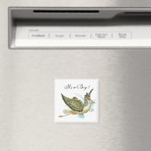 STORK BABY SHOWER MAGNET (In Situ (Geschirrspüler))