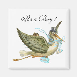 STORK BABY SHOWER MAGNET