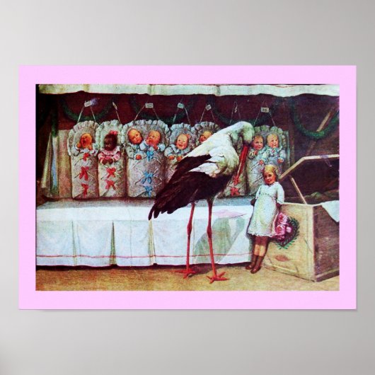 STORK BABY SHOWER New Babys Poster (Vorne)