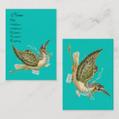 STORK BABY SHOWER VISITENKARTE (Vorne/Hinten)