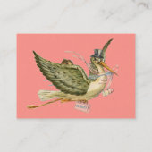 STORK BABY SHOWER VISITENKARTE (Rückseite)