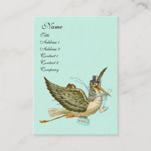 STORK BABY SHOWER VISITENKARTE