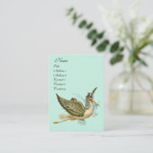 STORK BABY SHOWER VISITENKARTE (Stehend Vorderseite)