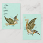 STORK BABY SHOWER VISITENKARTE (Vorne/Hinten)