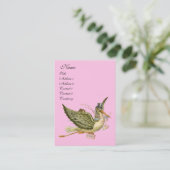 STORK BABY SHOWER VISITENKARTE (Stehend Vorderseite)