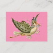 STORK BABY SHOWER VISITENKARTE (Rückseite)