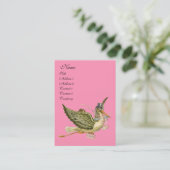 STORK BABY SHOWER VISITENKARTE (Stehend Vorderseite)