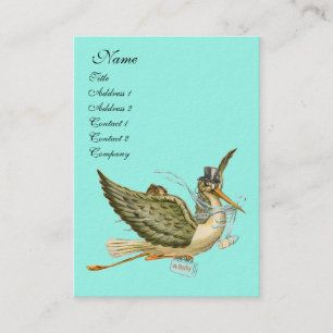 STORK BABY SHOWER VISITENKARTE