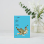 STORK BABY SHOWER VISITENKARTE (Stehend Vorderseite)